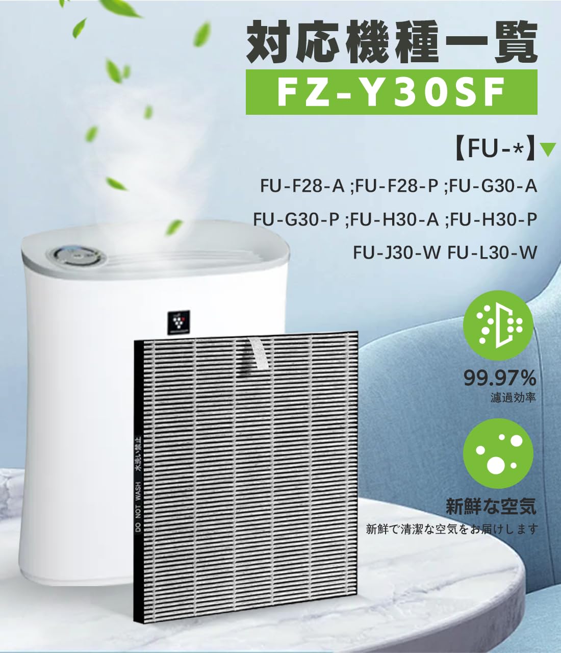 シャープ空気清浄機 プラズマクラスター7000スタンダード FU-L30-W