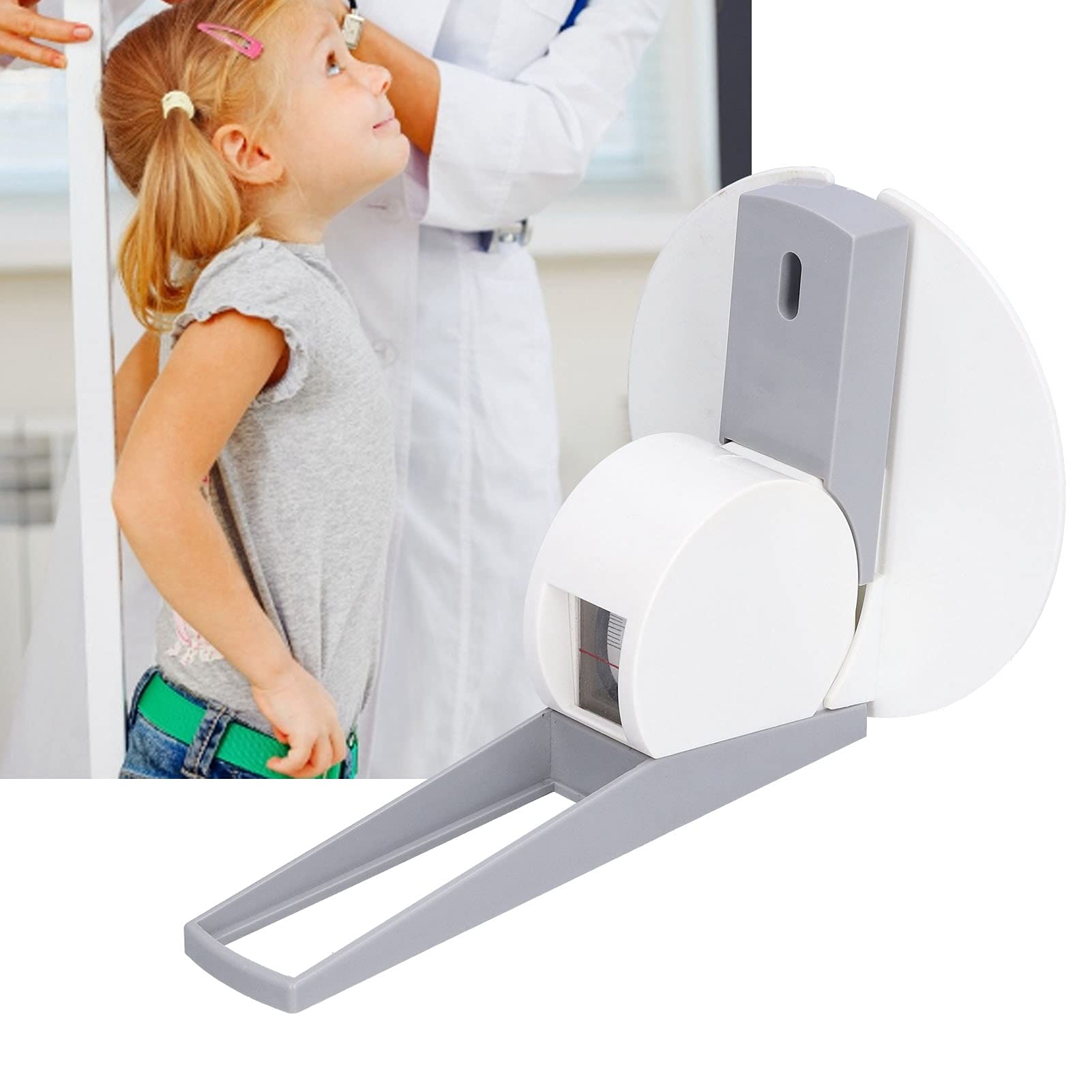 Stadiometro a Parete 220 cm ABS Bianco Grigio per Cliniche Ospedali
