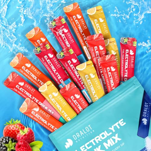 Image of Juicy Splash Sugar Free Electrolytes Powder w /Natural Flavor, Liquid Daily IV Recharge+Tech. Mix 5 Electrolyte for Balance, RawSeasalt Hydration Packets GF,Vegan,Non-GMO,Keto, Variety 16 sticks