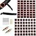 Price comparison product image May Huang Pack of 103 Bicycle Tyre Patch Kit, Bicycle Rubber Repair Kit, Bicycle Tyre Patches, Bicycle Tube Repair, for Repairing Outdoor Mountain Bikes or Commuter Bicycle Tyres - 25 mm