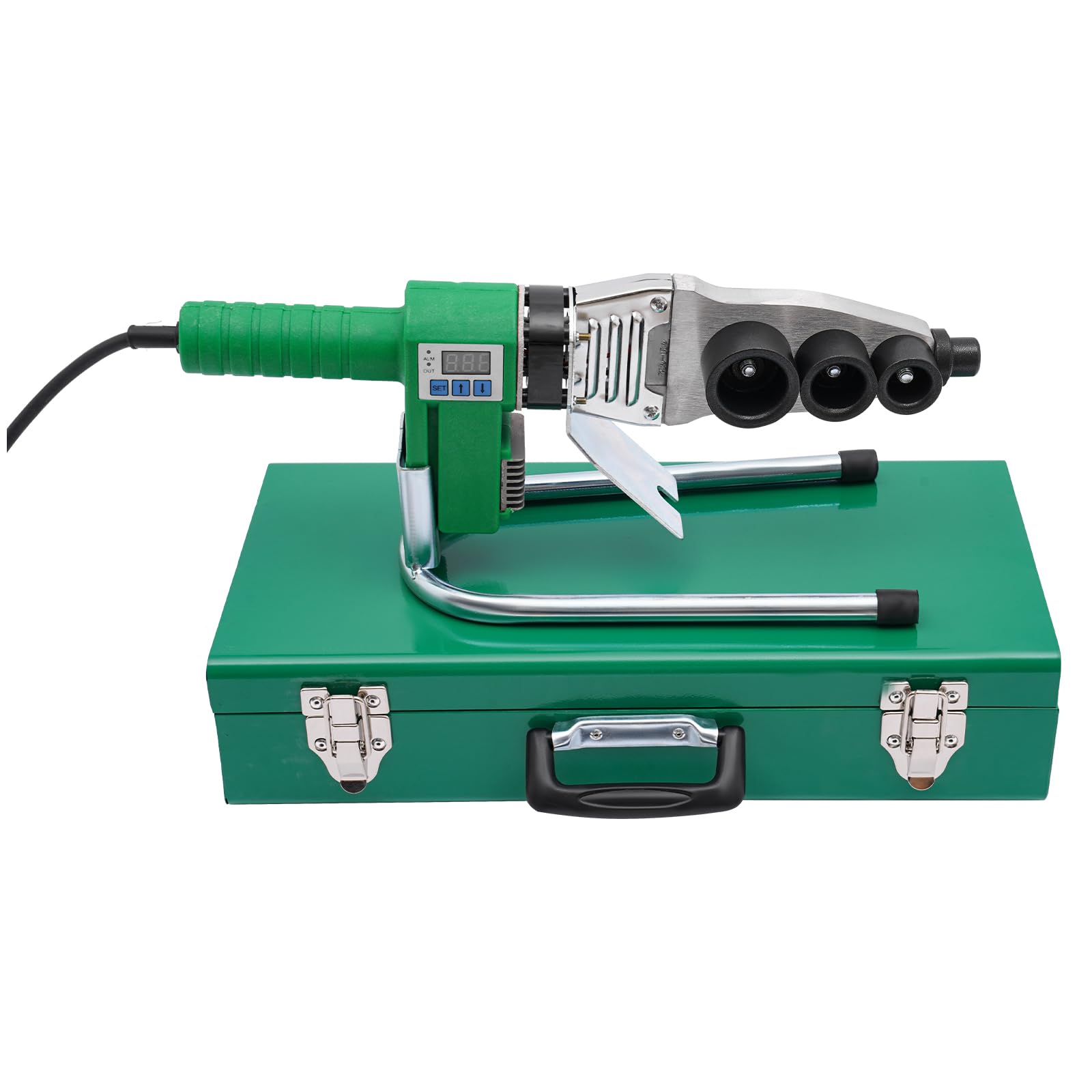 Kit de máquina soldadora para tubos, soldador de calor de 1600W con pantalla digital - 20-63mm, para tubos de plástico PPR PE PP
