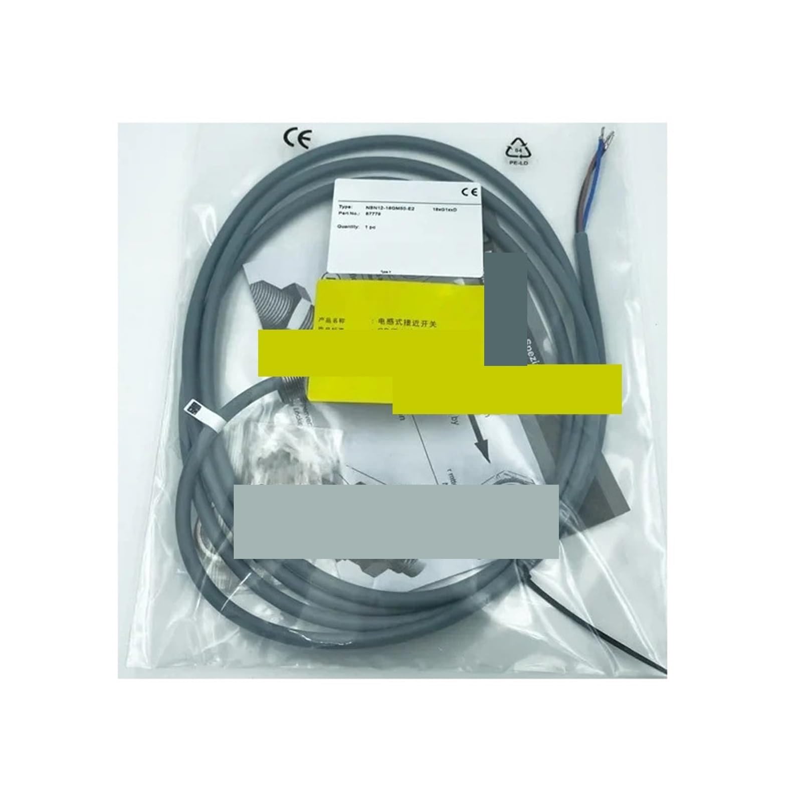 Capteur NBN12-18GM50-E2 avec portée étendue 12mm et filetage M18 robuste