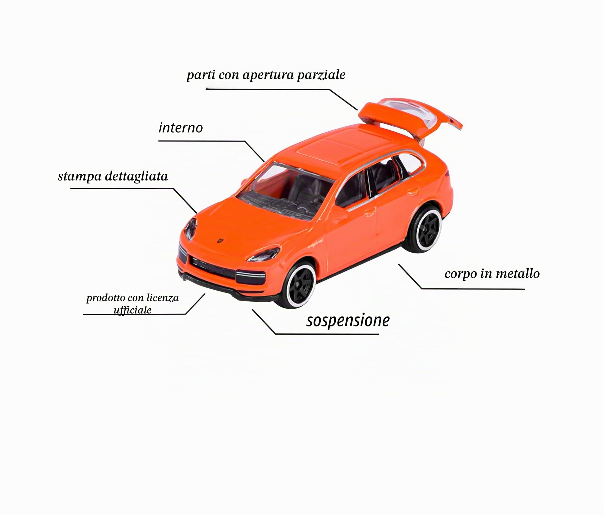 Majorette - Porsche Discovery Pack 20+2 Auto, 212058601, + 3 anni, scala 1:64