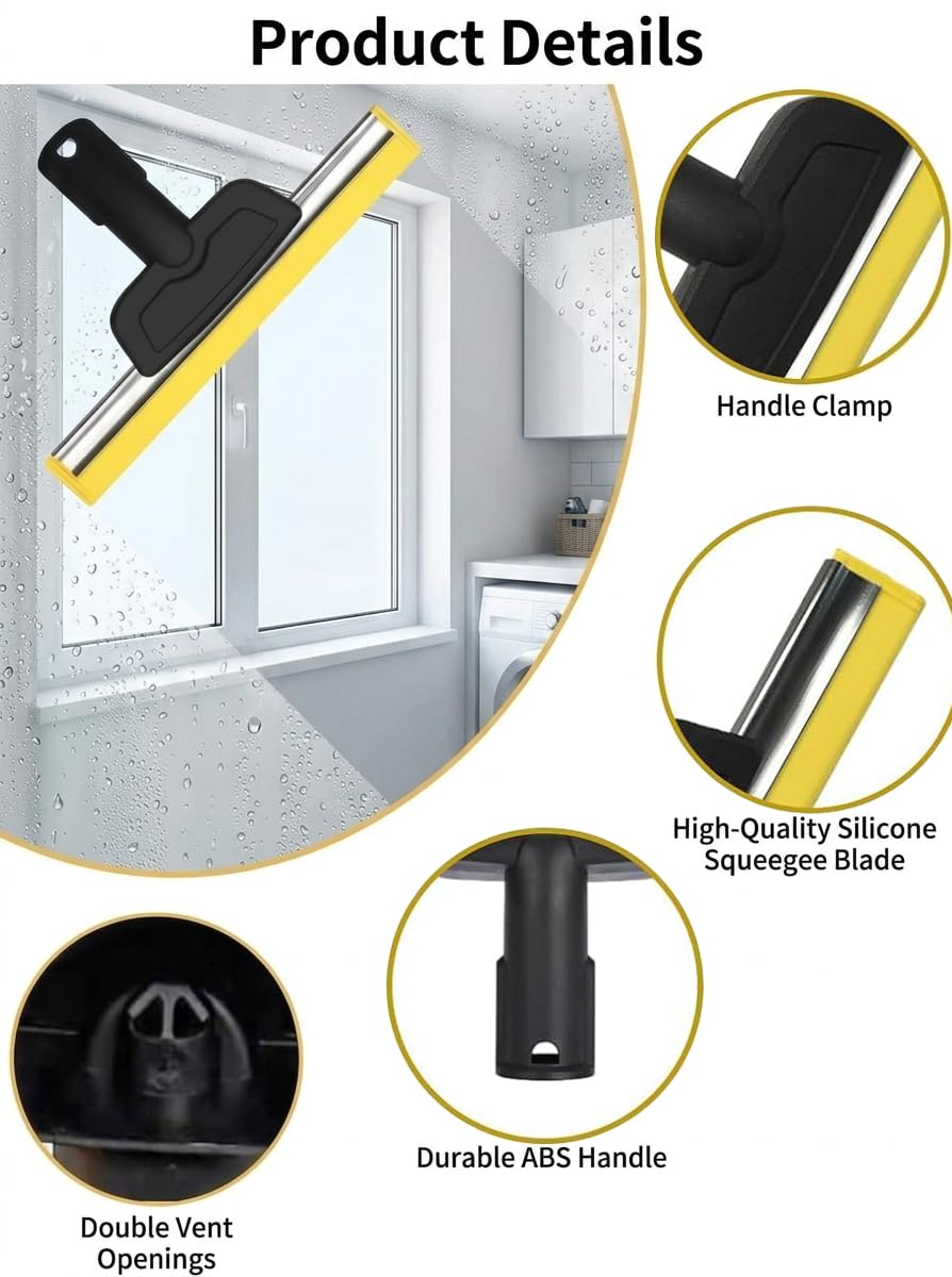 3 PCS Set Suceur de Sol pour Kärcher SC1/ SC2/ SC3/ SC4/ SC5/ SC7 Nettoyeur Vapeur, Accessoires de pour Kärcher Easyfix Nettoyeur Vapeur, Pour un Nettoyage des Vitres Hygiénique et Sans Traces