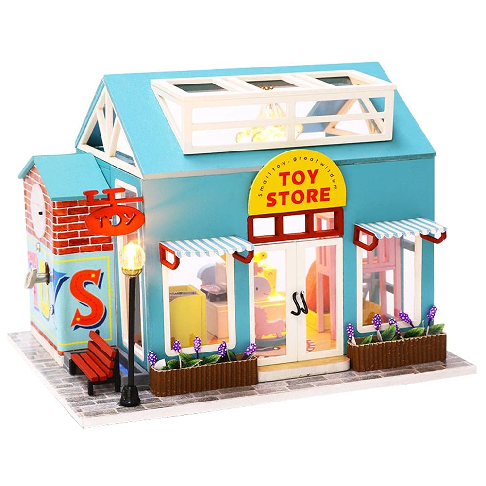 XLZSP Houten miniatuur poppenhuis bouwpakket 3D handgemaakte loftstijl XLZSP Houten miniatuur poppenhuis bouwpakket 3D handgemaakte loftstijl