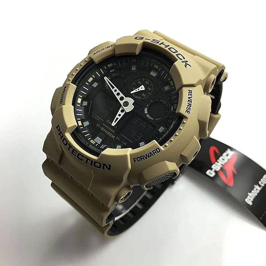 Amazon.co.jp: G-Shock GA-100 Militaryシリーズ腕時計 タン