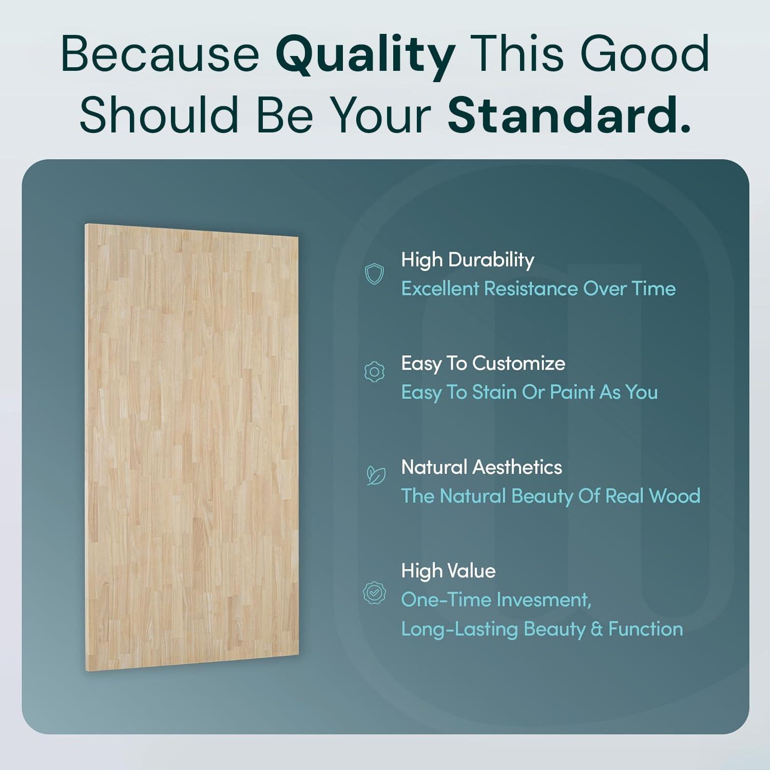 BingLTD- 6 ft x 39 in x 1.5 in Unfinished Birch Solid Wood Butcher Block Island Countertop with Square Edge