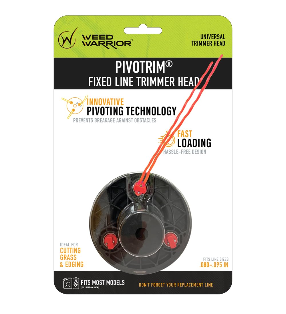 MaxPower 3317233 PivoTrim Universal Replacement Head, 3 x 3 (.080 - .095 IN) fits line sizes, Multicolor