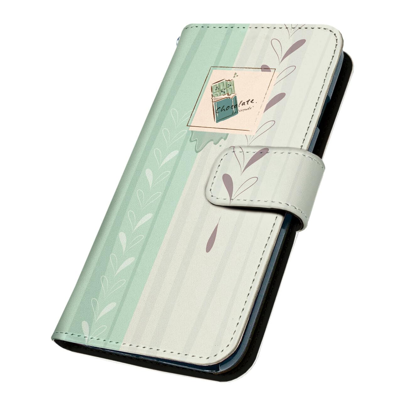 Amazon.co.jp: halcoyado iPhone 14 ケース [デザイン:8.チョコミント