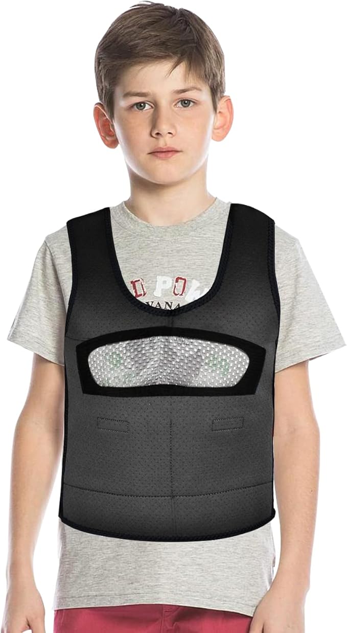 Weighted Vest for Kids (Ages 5 to 9) Compression Vest for Kids Including 6 Removable