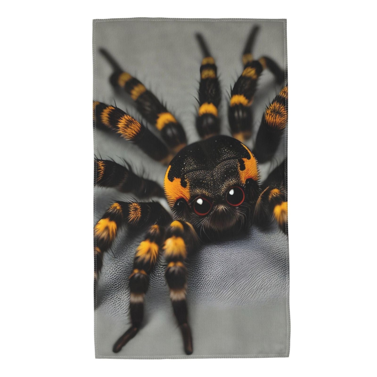 Whjdpp White Cute Tarantula Spider Picture Towel Towels 27.5X16in Skin-Friendly Absorbent Fluffy And Soft For Bathroom, Beach, Outdoors