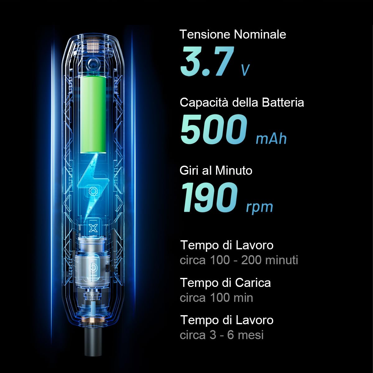 EZARC Set Mini Cacciavite Elettrico di Precisione 181 in 1 con 162 Punte Magnetiche, Piccolo Cacciavite Elettrico Ricaricabile Senza Fili per Telefono, Orologio, Laptop