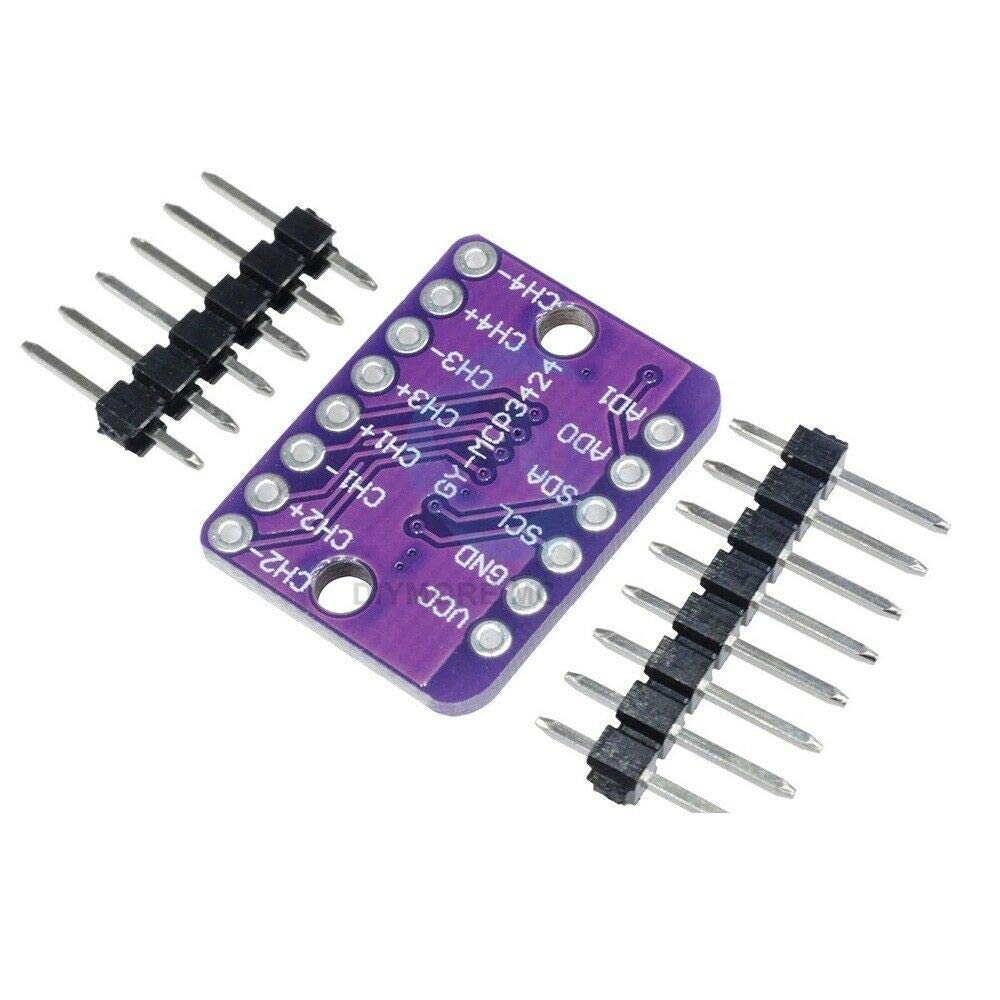Modulo MCP3424 ADC I2C 4 Canali - Alta Precisione 18 Bit, Per Raspberry Pi E Arduino - Foto 8