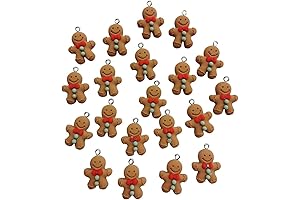 AMOBESTER Cartoon Gingerbread Man Charms: Sweeten Your Creations