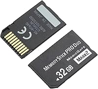 Vista 2 de Tarjeta de memoria original de 32 GB Pro Duo Mark2 compatible con PSP 1000 2000 3000 y accesorios de cámara Tarjeta de almacenamiento - Alta
