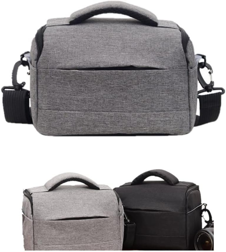 AFGRAPHIC Waterproof Grey Camera Bag Adjustable Strap Padded Shoulder