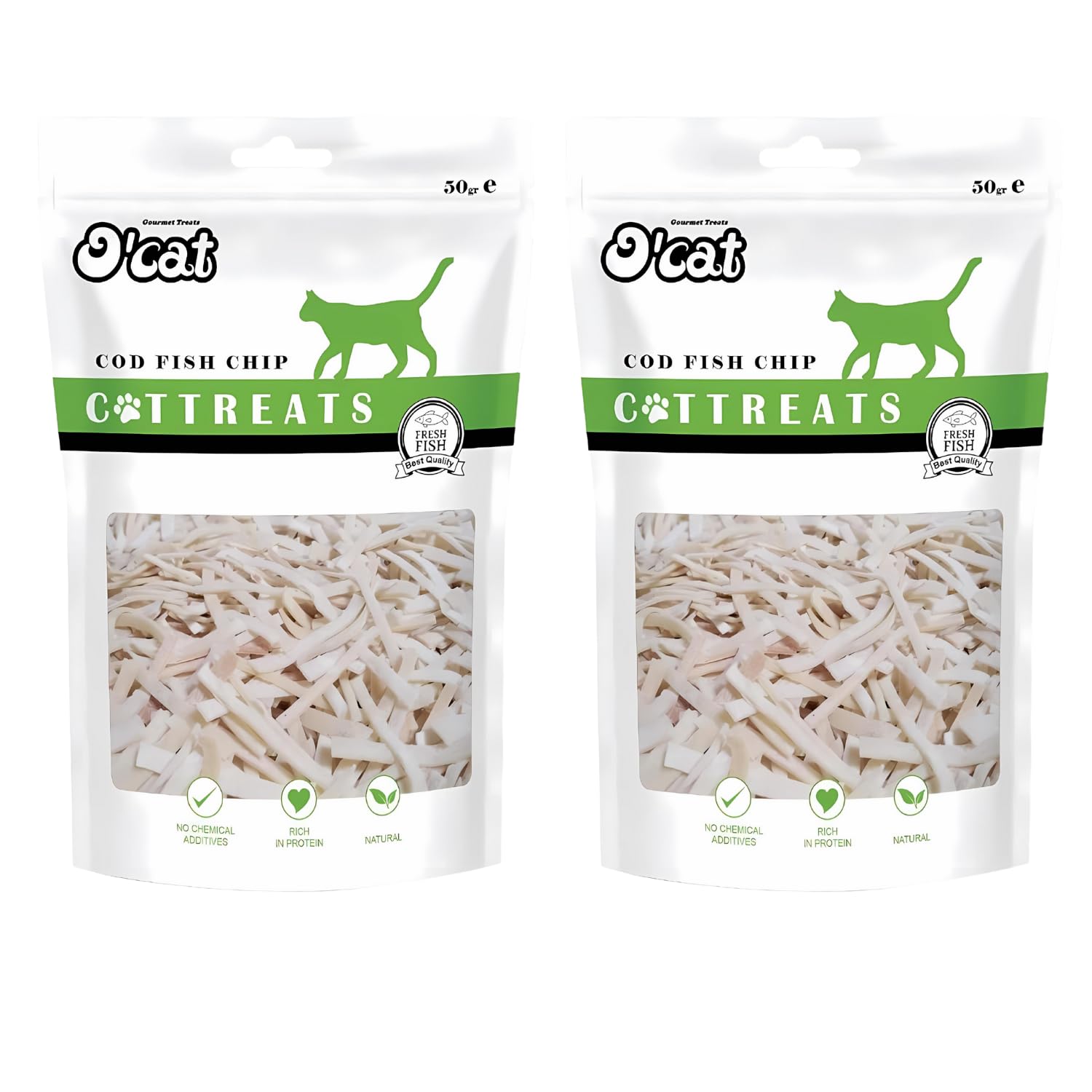 Pets Empire Ocat Dental & Training Cat Treats for All Life Stages of Cat (Cod Fish Chip) 2 Pouches (2 x 50g) (B0C1GZB6M1) Amazon Price History, Amazon Price Tracker