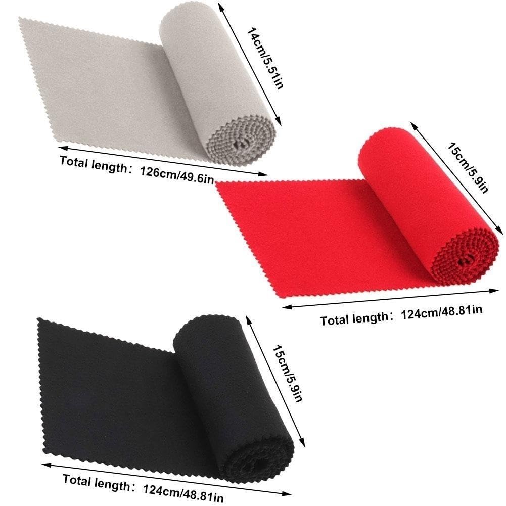 Funda Piano Cubierta de polvo del teclado de piano de algodón suave de 126x14 cm for el piano de 88 teclas o la cubierta del teclado del teclado suave del teclado Cubierta De Piano (Color : Black)