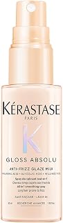 Kérastase Gloss Absolu Anti-Frizz Glaze Milk, All-in-1-Pflegespray für langes, zu Frizz neigendes Haar, Mit Hyaluronsäure, Glykolsäure und Wildrosenöl, Hitzeschutz bis zu 230 °C 45 ml (1er Pack)