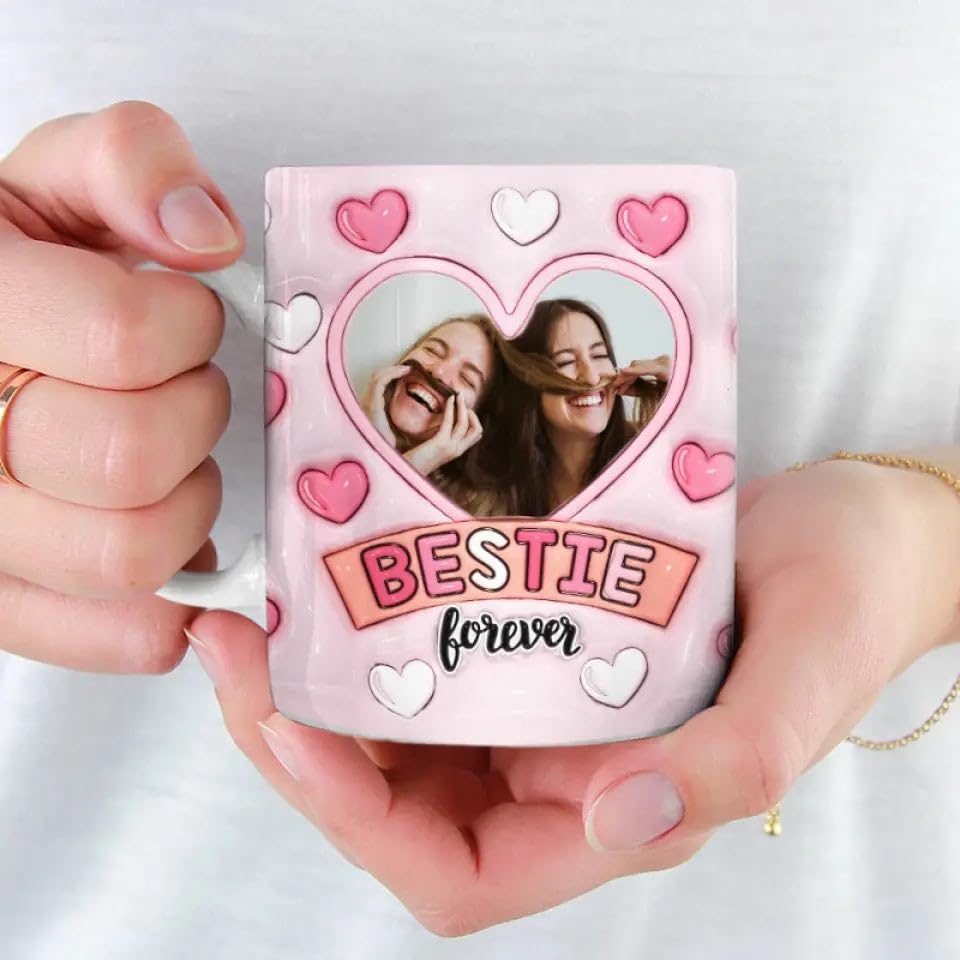 DOPTIKA-Friends-Are-The-Family-You-Choose-Custom-Photo-Bestie-Coffee-Mug-Christmas-Birthday-Gifts-For-Best-Friend-Bestie-BFF-Friendship-Gifts-For-Women-Sister-Gifts-Ceramic-Mug-Gifts-For-Her
