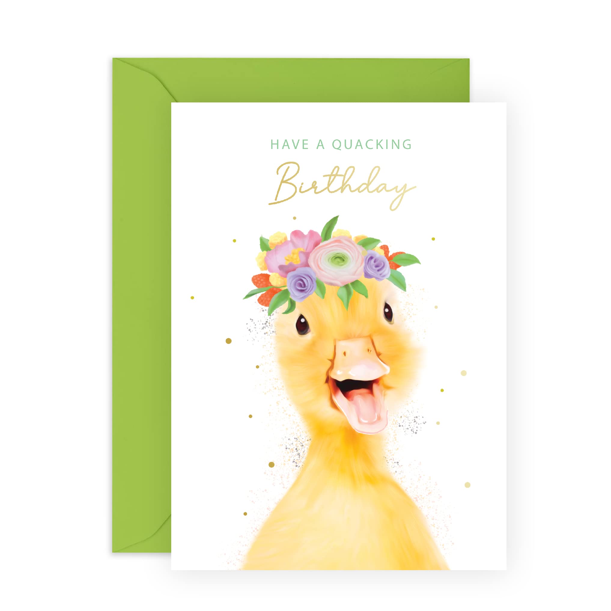 Central 23 Cartes D'anniversaire Pour Femme – Carte D'anniversaire Pour Fille – Canard Floral – Cadeau D'anniversaire Pour Sœur, Fille, Maman