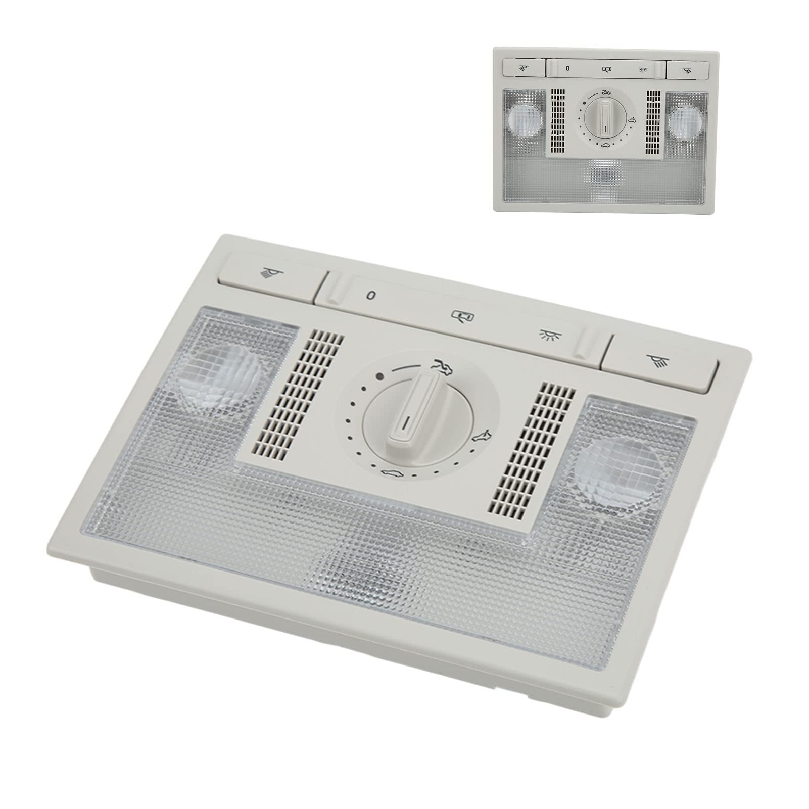 Luz de Lectura de Cúpula Gris 6q0959613a Reemplazo de Accesorios para Automóvil para el Asiento Altea Toledo Lámpara de Techo Interior Gris