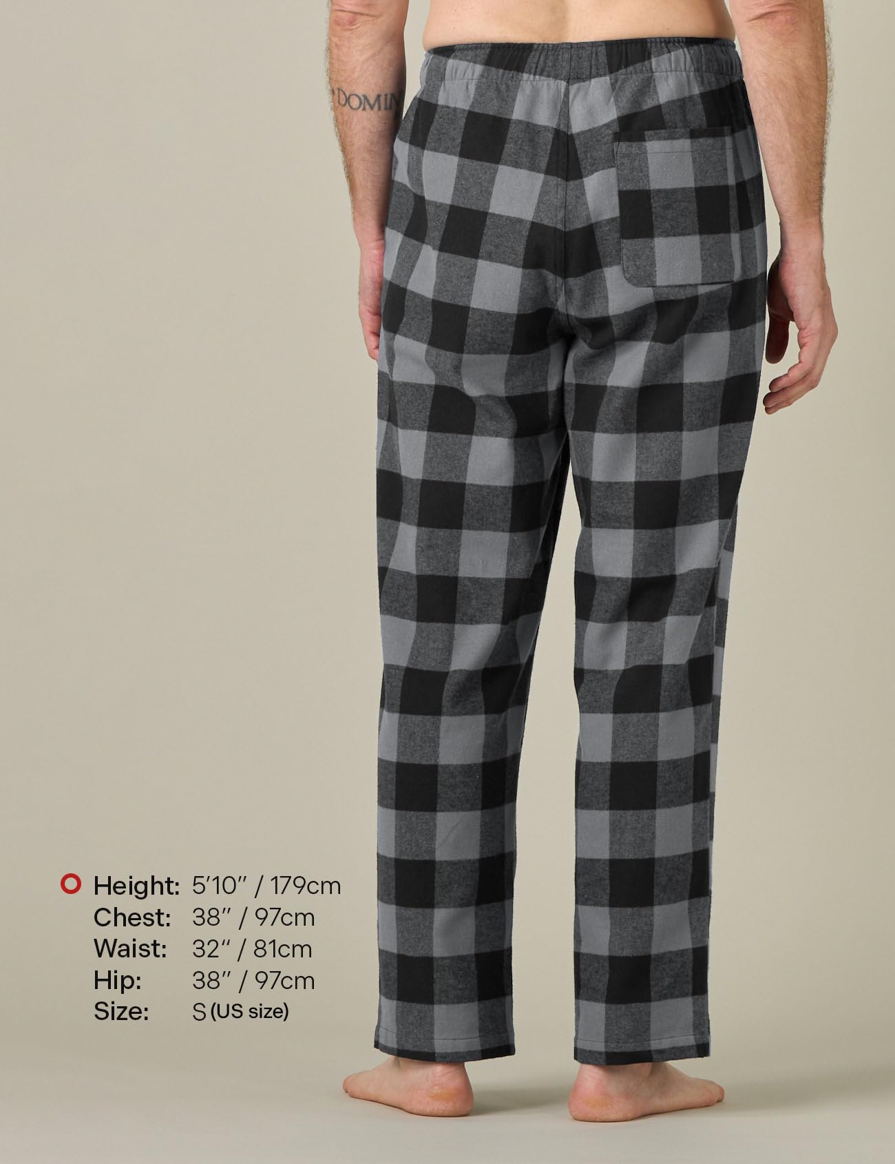 LAPASA Pantaloni Pigiama Uomo a Quadri, Pantaloni da Casa Lunghi Comodi con Tasche Laterali (M39 Flanella di Cotone / M128 Micropile)