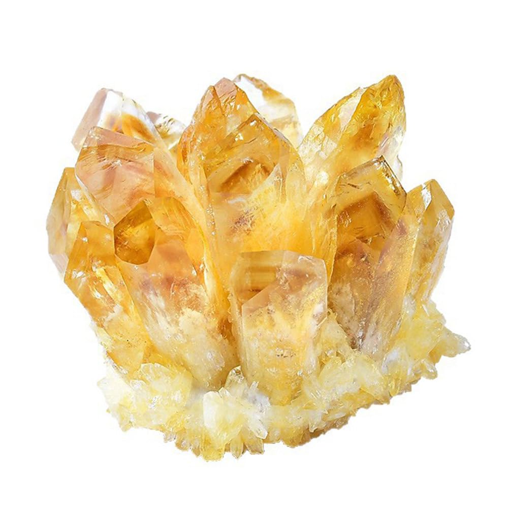 ITCLEYMDZV Citrine Cluster Crystal Yellow Decoration for Balance Home Office Decor,300~400g