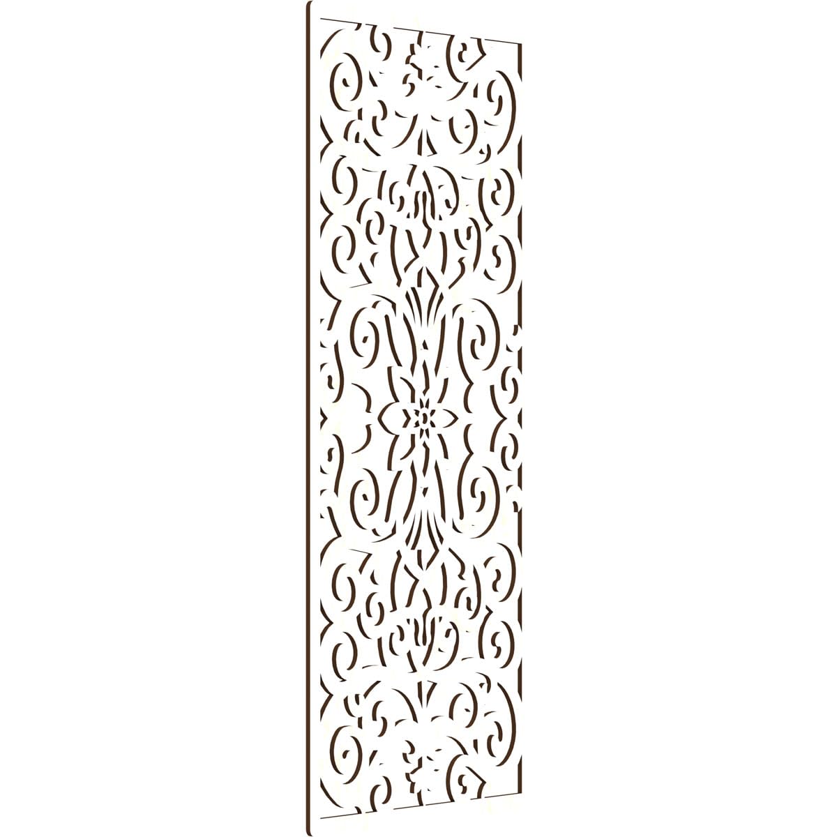 Buel Decorative Pierced Fretwork Wood Wall Panels, 27 3/8"W x 69 3/8"H x 3/8"T, Birch