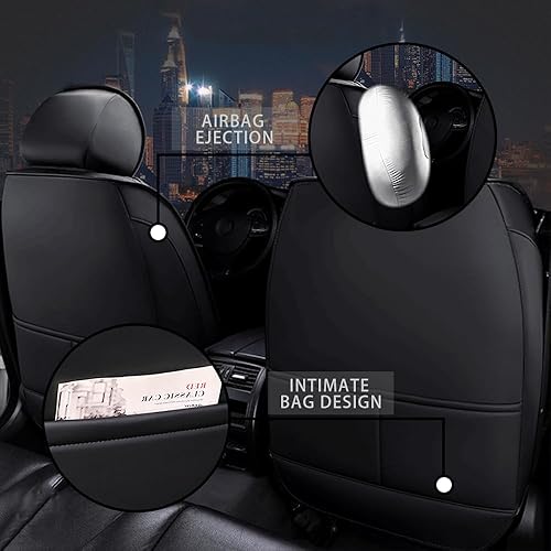 Miniatura 3 de POOUOO Funda de asiento de automóvil para Audi Q8 2000-2023, funda de asiento deportivo impermeable y resistente al desgaste, protector de asiento