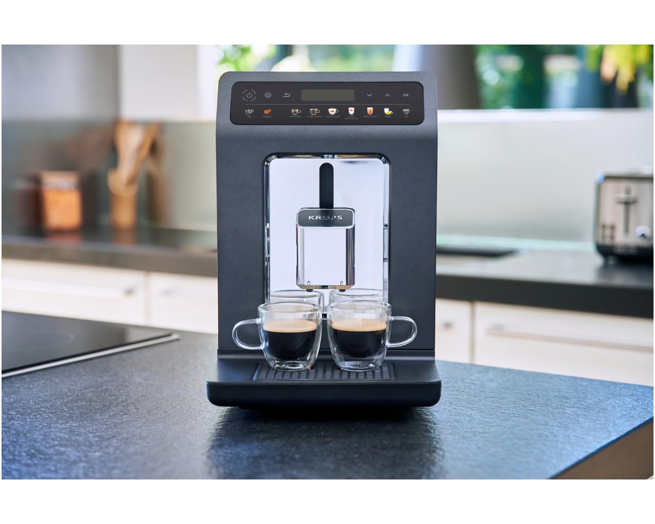 Krups robot da caffè nero 15 bar yy4328fd