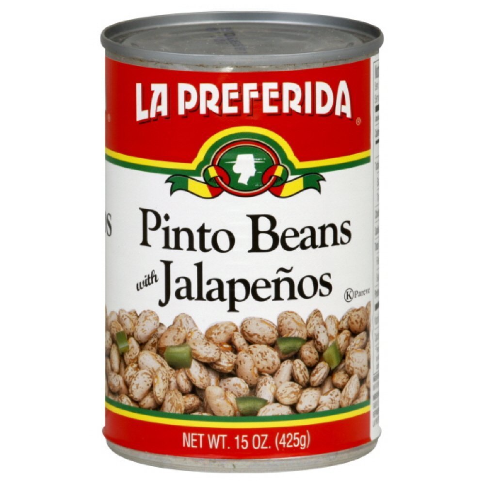 La Preferida Pinto Beans with Jalapenos, 15 oz