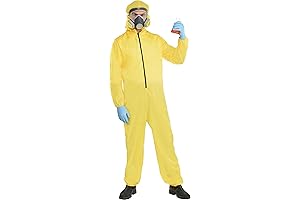 Party City Yellow Hazmat Suit Set For Adults: Complete the ultimate protection from infection