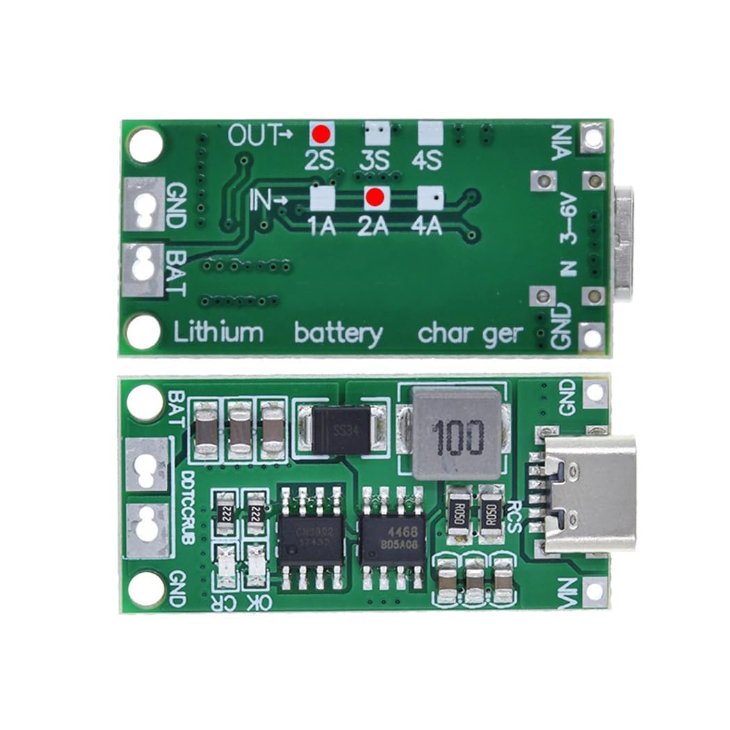 USB-C to 8.4V 2A Step-Up Boost Charger Module for 2S LiPo Li-Ion Battery 18650 Lithium Power Supply Board with Overvoltage Protection Type-C Input High Efficiency DIY Electronics-image-40