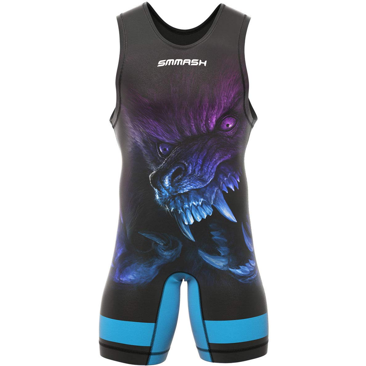 SMMASH Kids Wrestling Singlet, Sport Bodysuit with Elastic at The Leg Opening, Breathable And Light Material Wrestling Outfit, Made in Europe