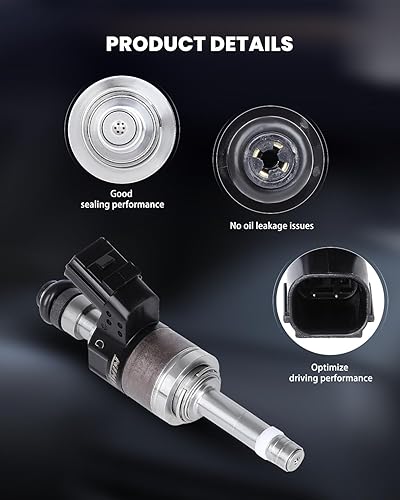 Miniatura 5 de 4 inyectores de combustible SCITOO de 6 agujeros aptos para Honda Civic 2017, Honda CR-V 2017, para Honda Accord 2018, Honda Civic 2018, Honda CR-V