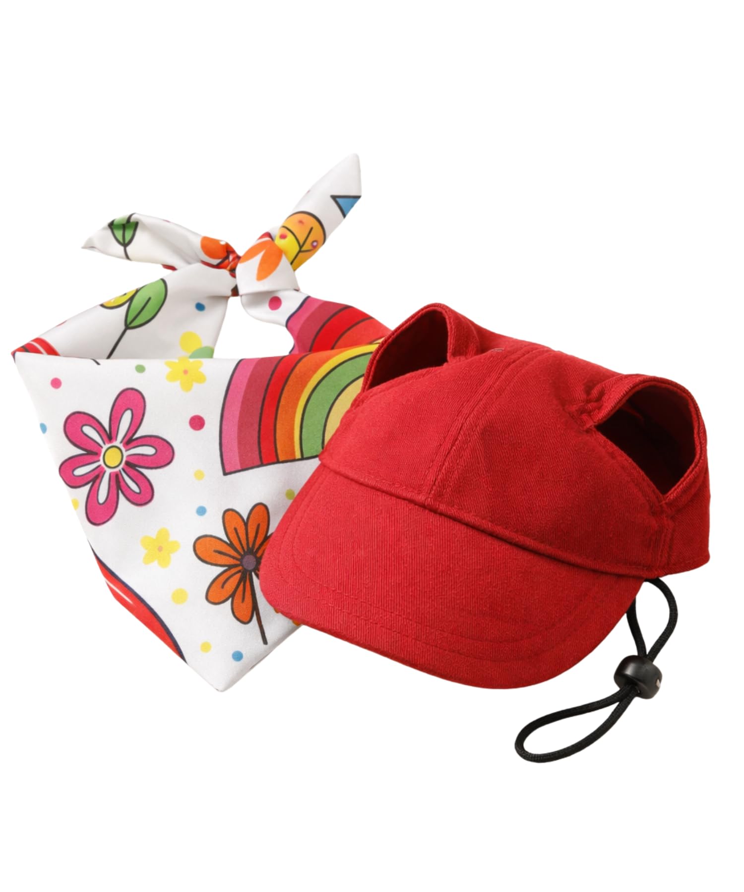 CutiePaw Dog Bandana & Cap Set | Adjustable Pet Scarf & Dog Hat Combo | Cute, Stylish & Comfortable Accessories for Dogs & Cats | Perfect for Small, Medium & Large Dogs & Cats-image-38