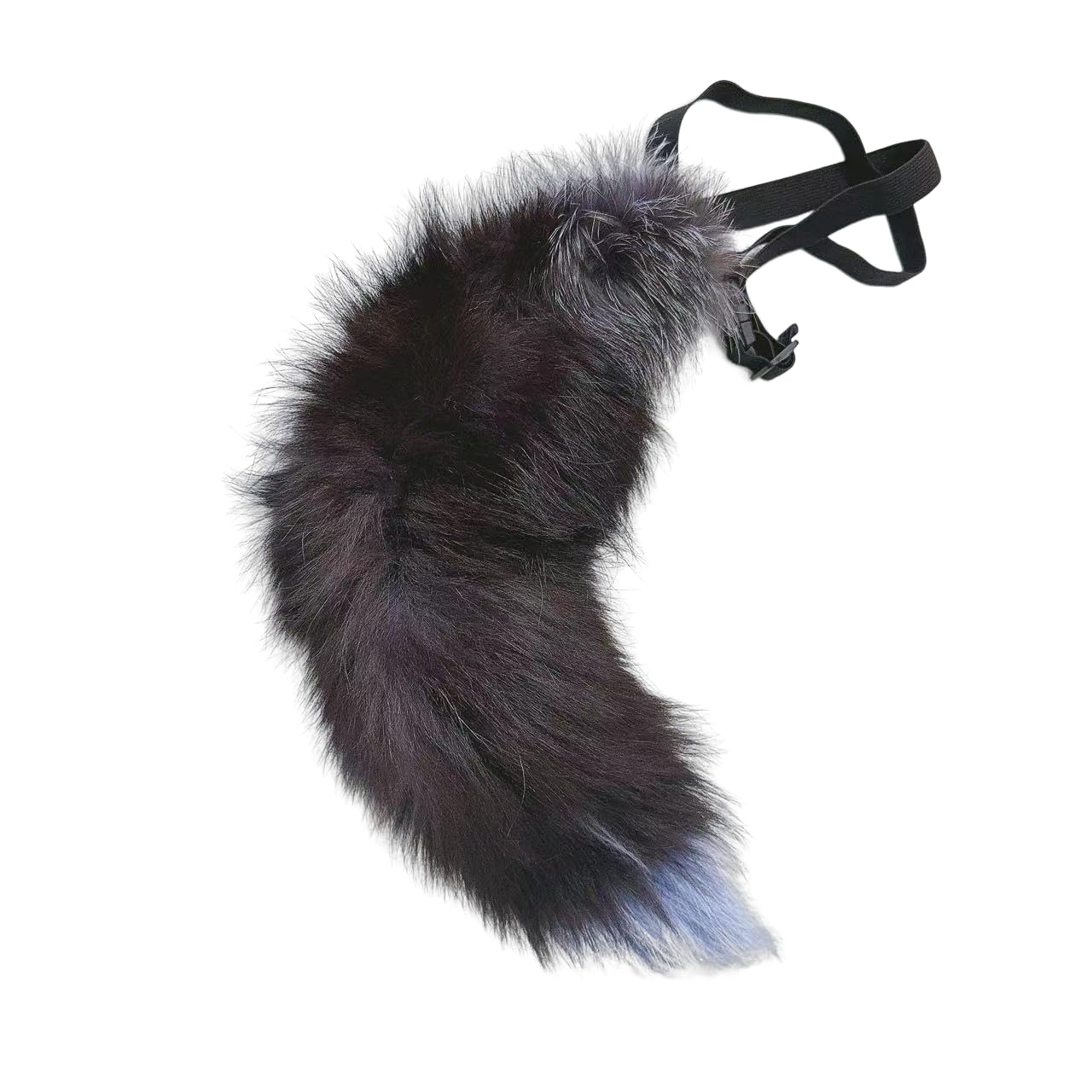 Ekwikzz Wolf Ears Tail Set Fox Wolf Headbands Clips Fluffy Cosplay Costumes, Gothic Punk Accessories for Halloween: Si Cross Bl Bu
