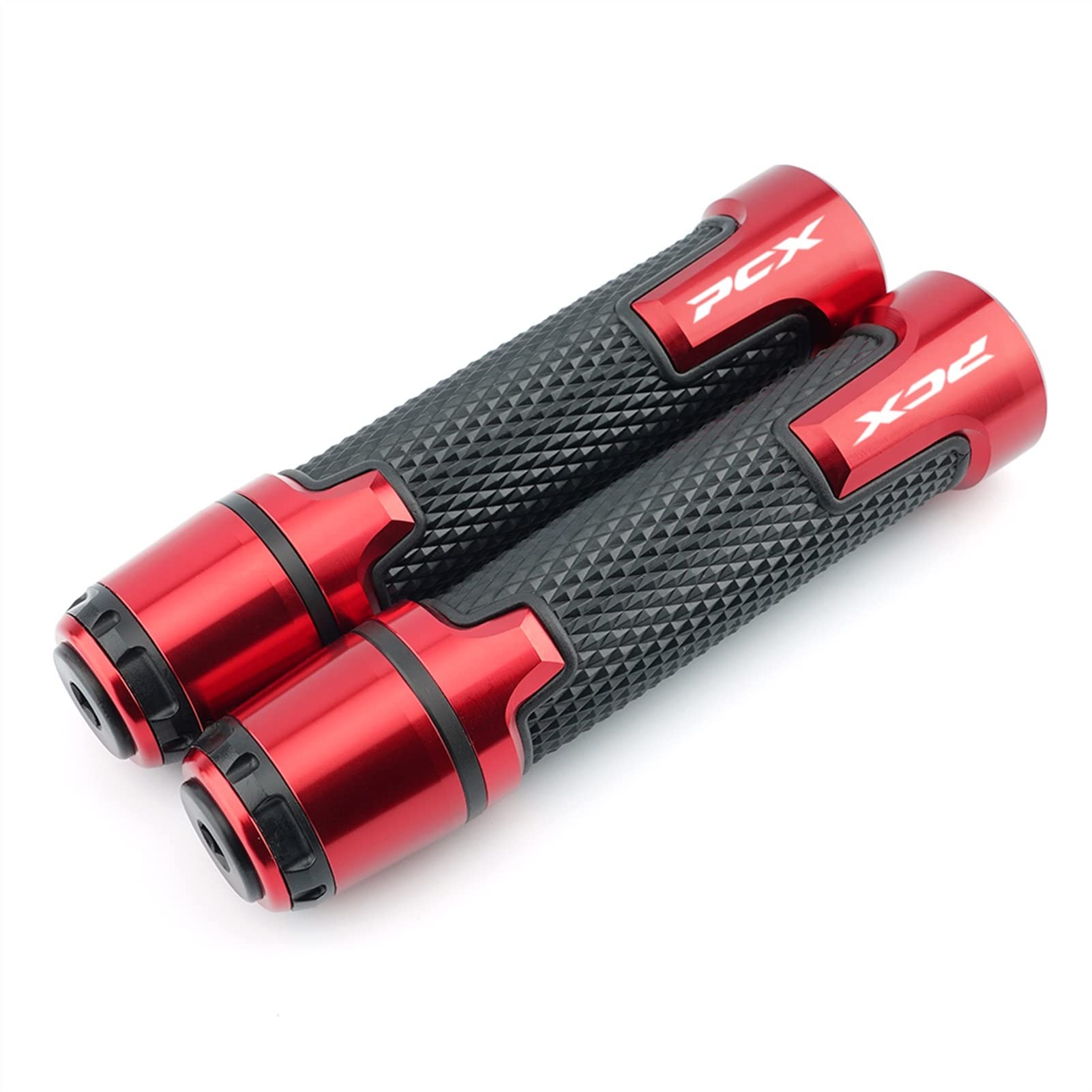 Manillar de motocicleta para Honda PCX125 PCX150 con extremos de goma rojos
