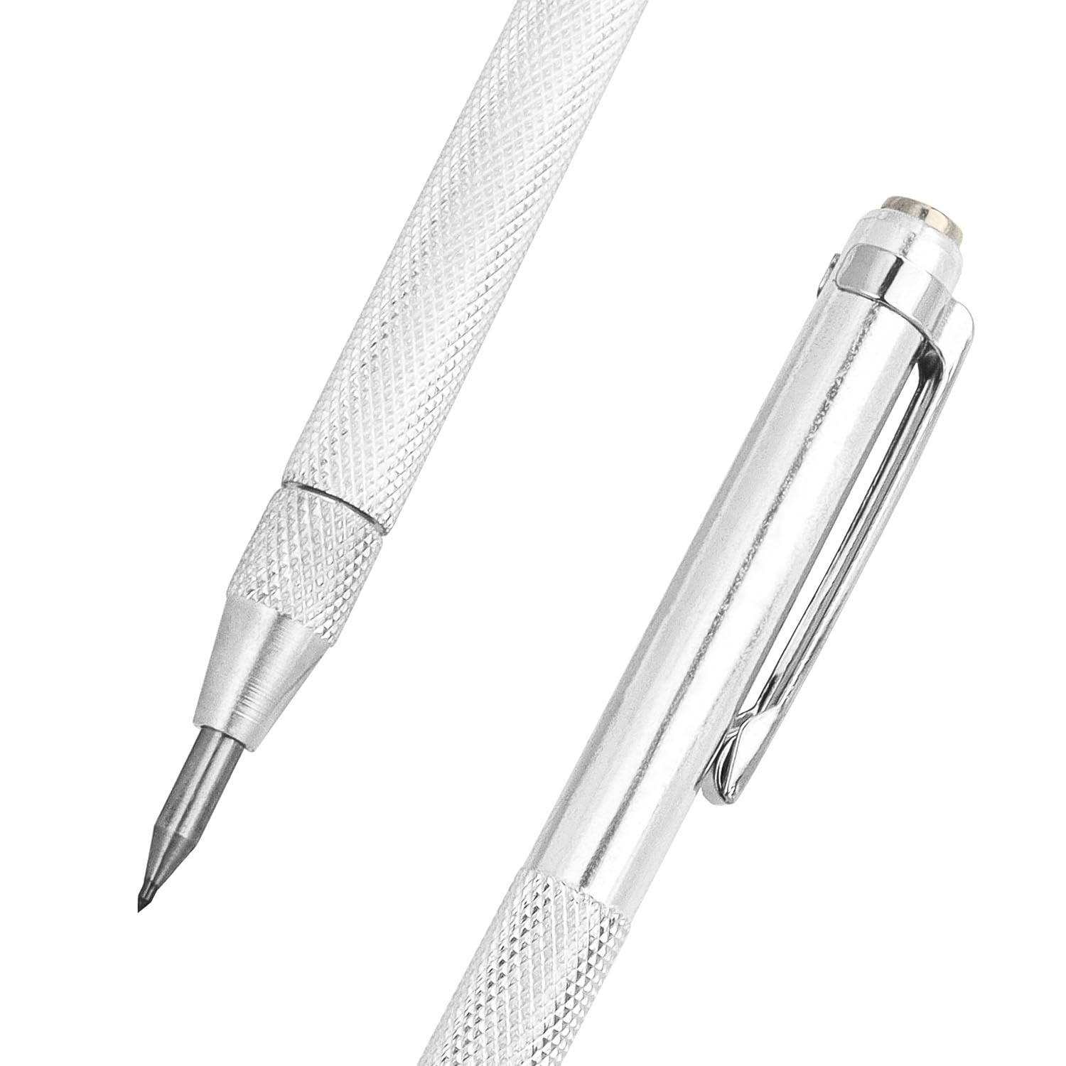 2 Bulini per Incisione, Penne in Carburo di Tungsteno con Magnete, Marcatore per Metallo, Ceramica, Piastrelle, Vetro, Legno, 10 Pennini di Ricambio