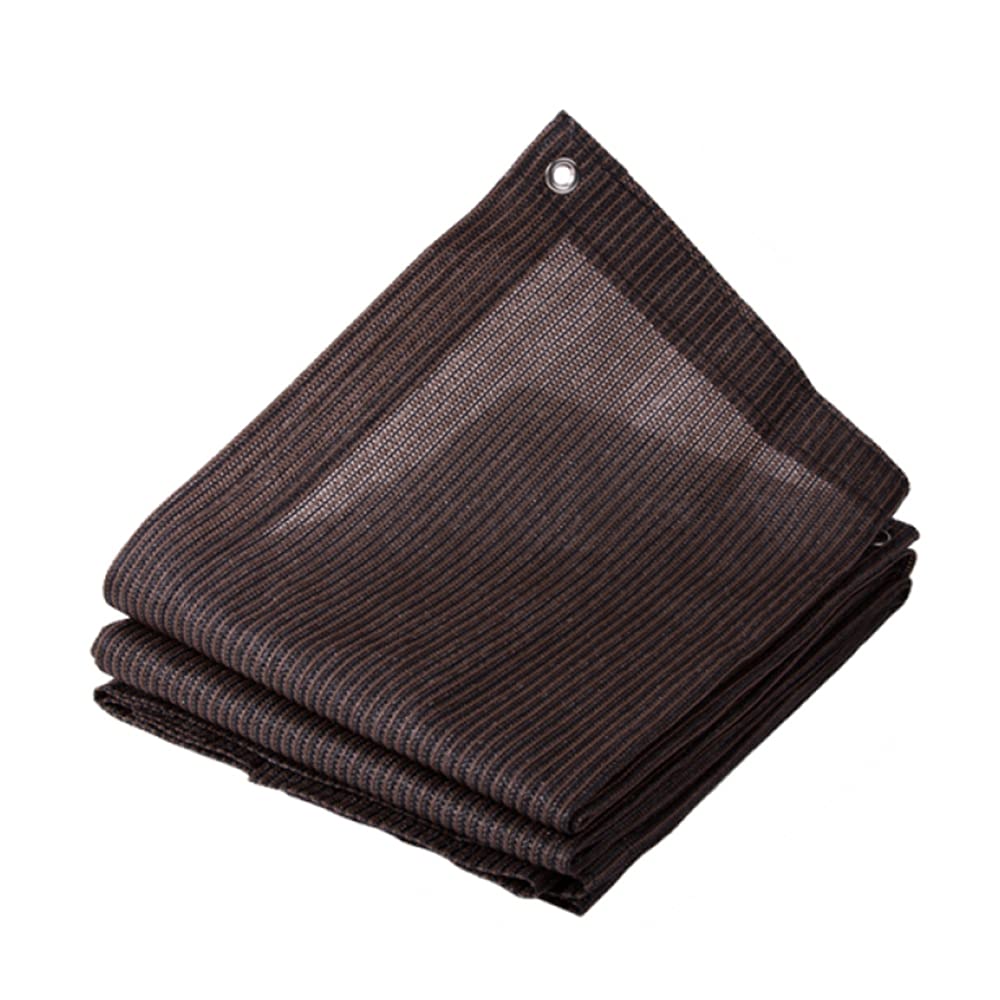 Voile ombrage HDPE marron pour terrasse et jardin ombragé tout l'été
