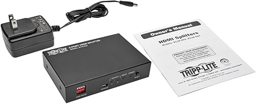 Miniatura 5 de Tripp Lite Divisor HDMI de 2 puertos, 1 entrada y 2 salidas, video y audio, 1080p  60Hz (B118-002), NEGRO
