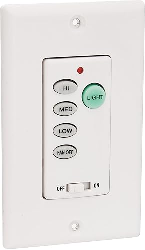 Westinghouse 77875, control de pared con atenuación de luz de 3 velocidades