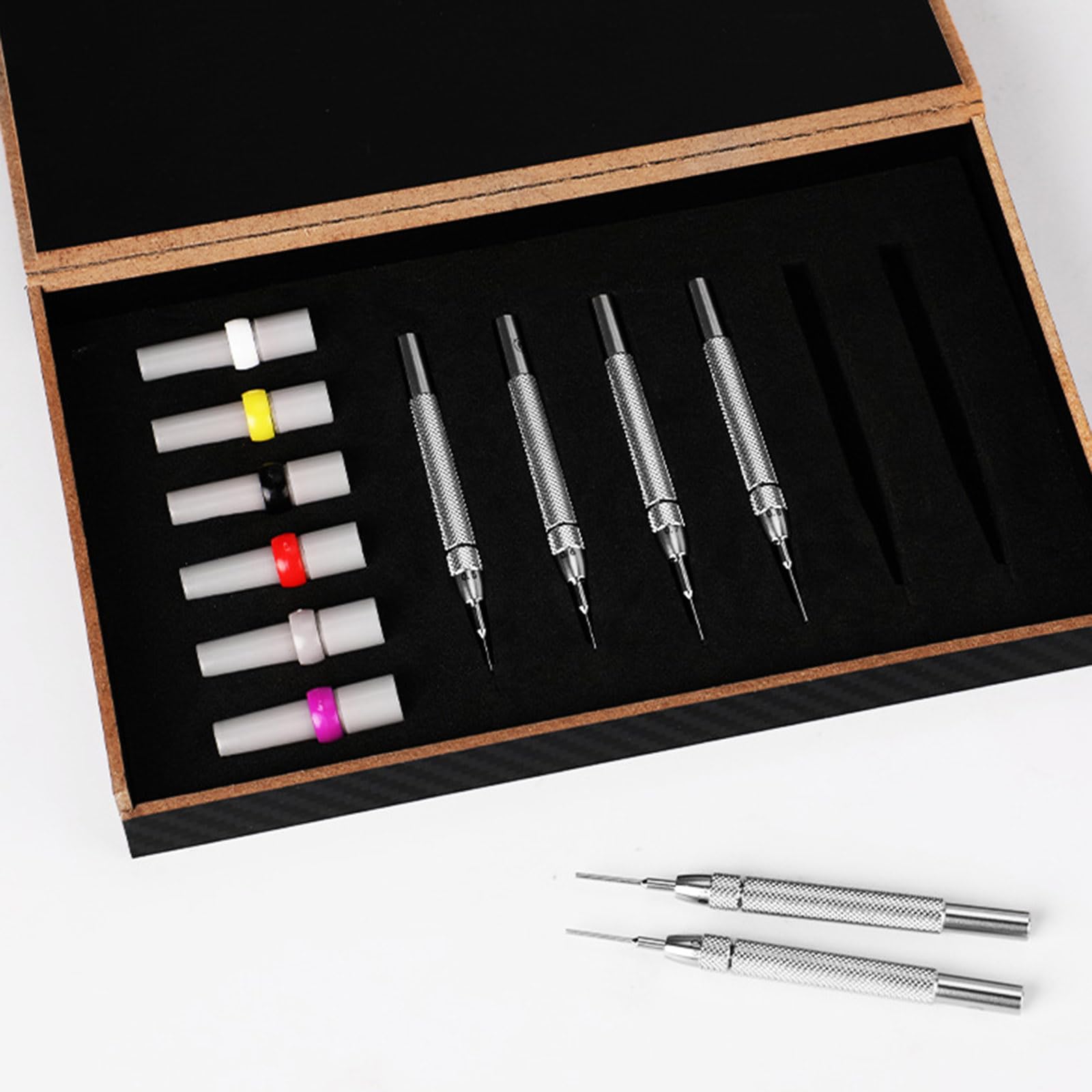Lot de 6 outils de retrait de maillons de montre en acier inoxydable pour réparation professionnelle et ajustement de bracelet