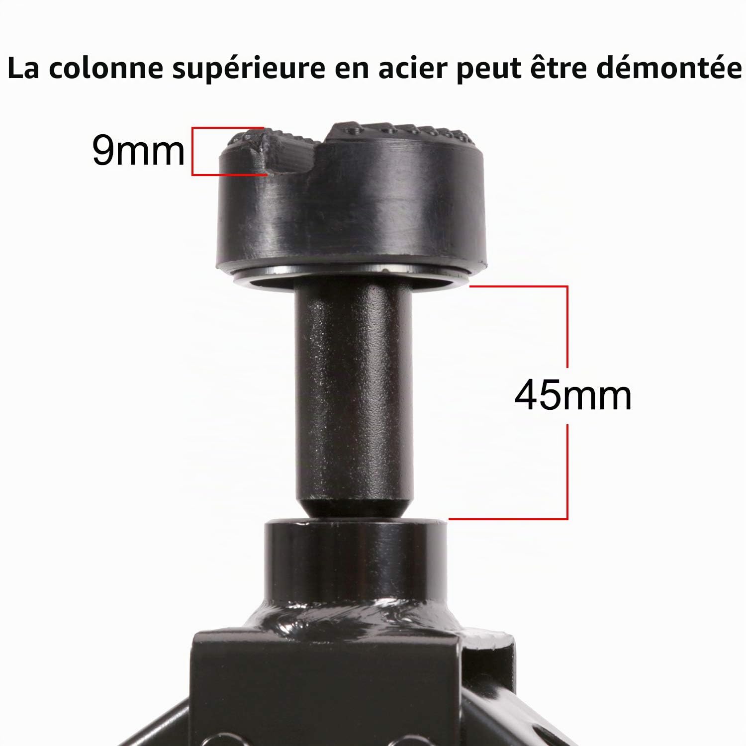 Le cric à ciseaux LEADSTAND est un design rapide et économe en main-d'œuvre, charge 1,8 tonne, hauteur maximale de 419 mm. Le fond est agrandi