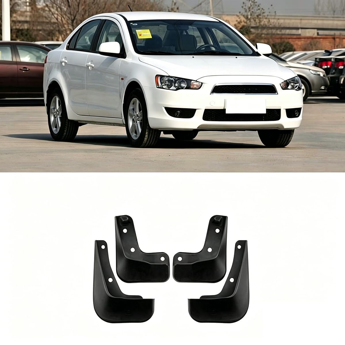 Faldones para el barro que protegen tu Mitsubishi Lancer EX 2010-2016 de salpicaduras