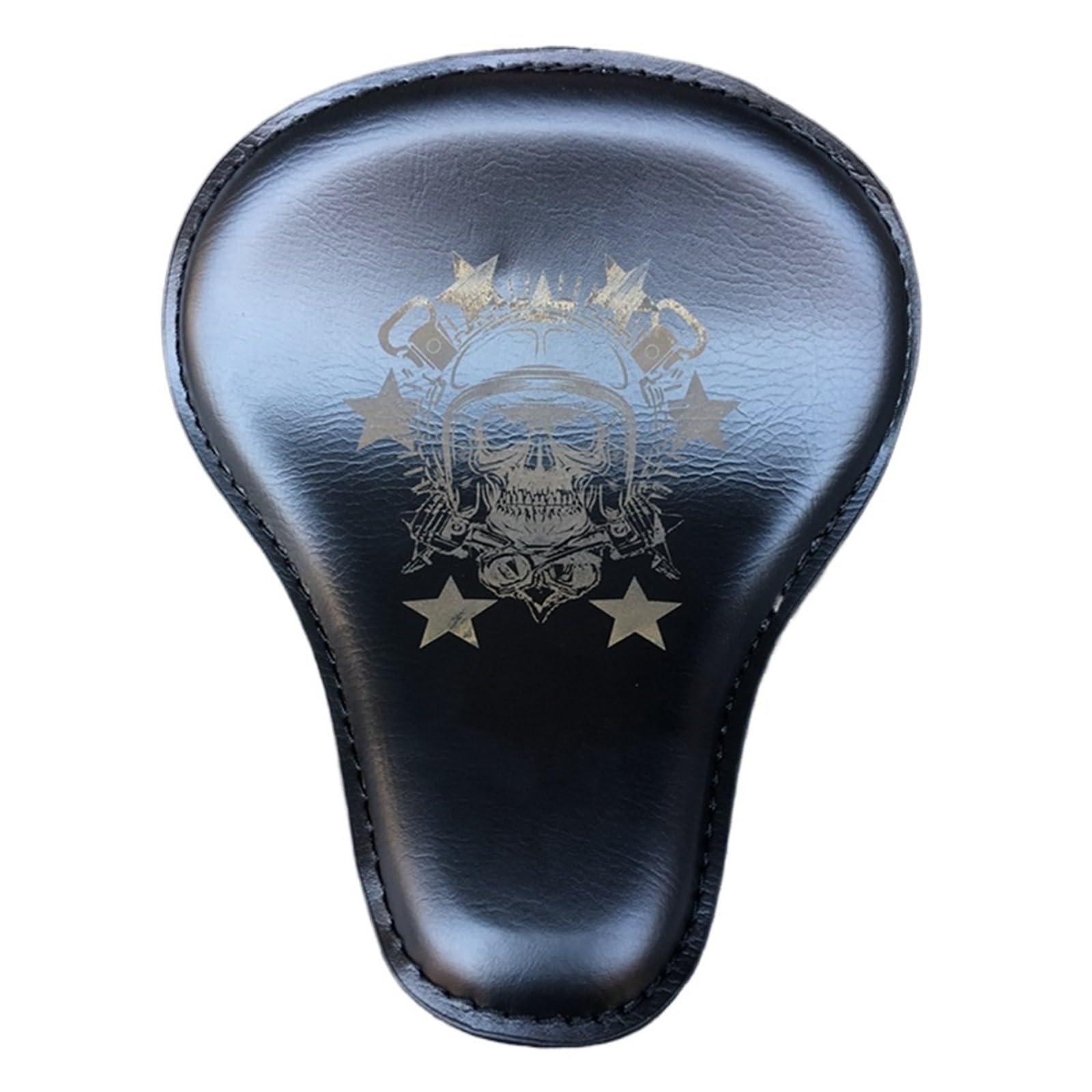 Fotel motocyklowy Uniwersalny motocyklowy czarno-brązowy fotel kierowcy Solo z uchwytem pasującym do Harley Softail Chopper Bobber(B)