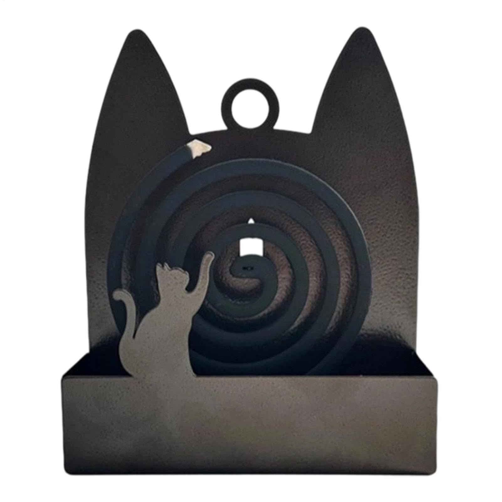 Oreilles de chat coupe-vent sur porte-encens d'extérieur pour stopper les cendres volantes