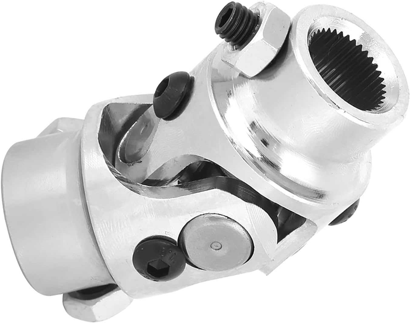 3/4 Inch 36 Spline Steering Shaft U Joint, Easy Installation AntiCorrosion Electroplated 3/4in DD Universal Joint for Automotive Repair Mechanics DIY Enthusiasts Cars Trucks SUVs Fleet Vehicles