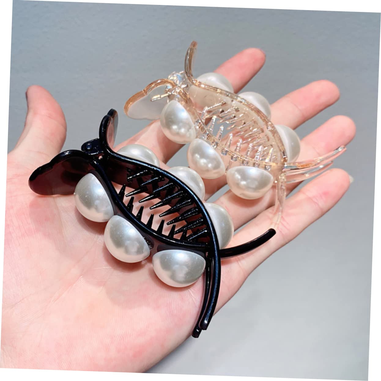 minkissy 12 Piezas Horquilla De De Caballo Cabello Garras De Pelo Sostenedor Del Pelo De La Espalda Clip De La Garra Del Pelo De Las Mujeres Pequeño Gran Horquilla Simple